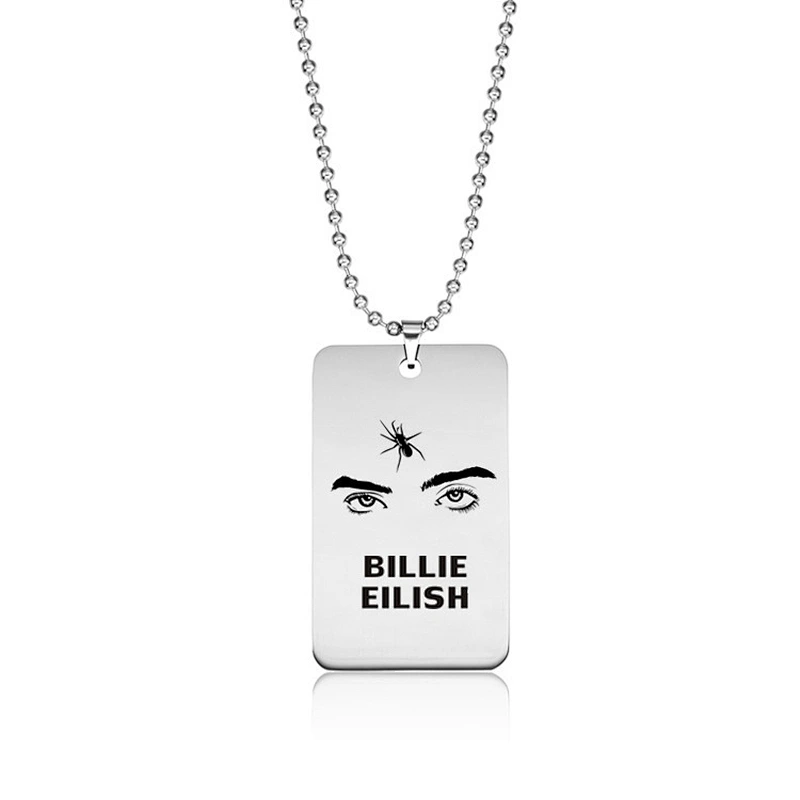 Popular Rapper Billie Eilish Stainless Steel Pendant Necklace