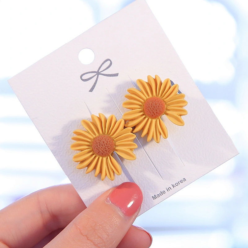 Cute Daisy Hairpin Korean Hair Clip Women Flowers Girl Duckbill Hair Accessories