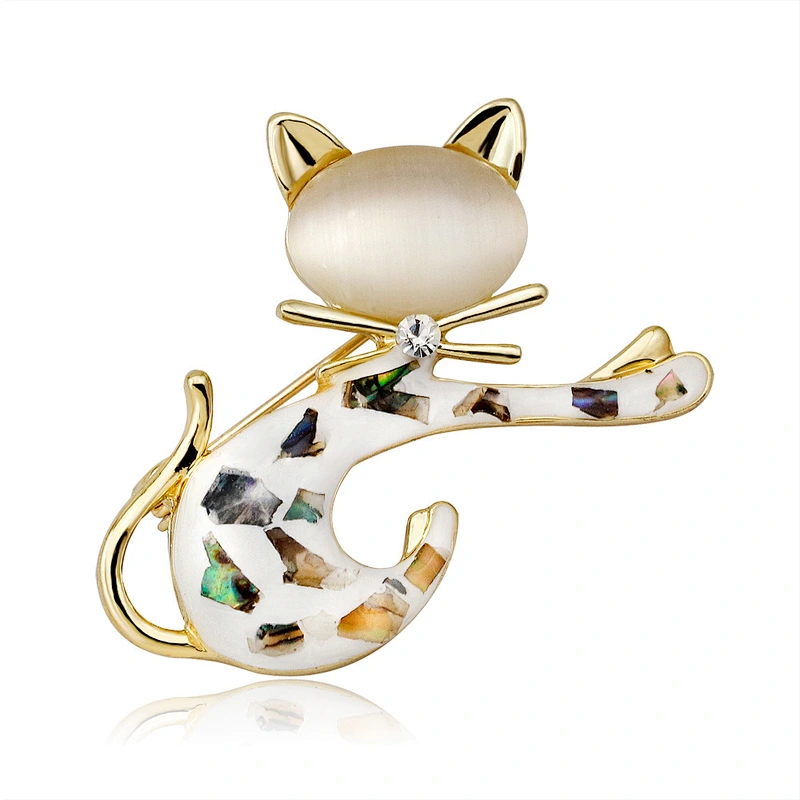Japanese Cute Simple Brooch Personalized Fashion Cat Animal Brooch for Women