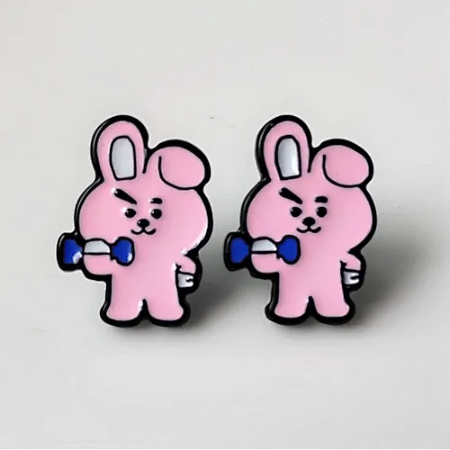 Hot sale BTS kpop enamel earring stud