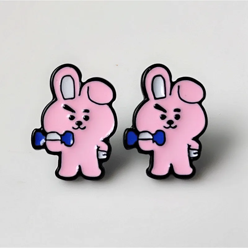 Hot sale BTS kpop enamel earring stud