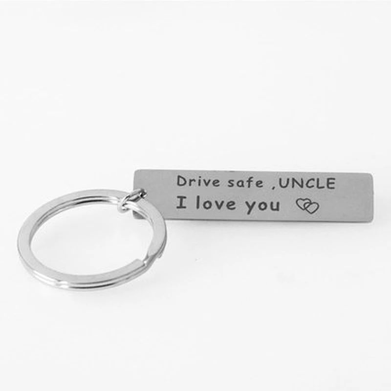 Stainless Steel Drive Safe Metal Keychain