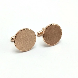 New Arrival Personality Retro Fashion Rough Sand Stainless Steel Cufflinks Custom Logo