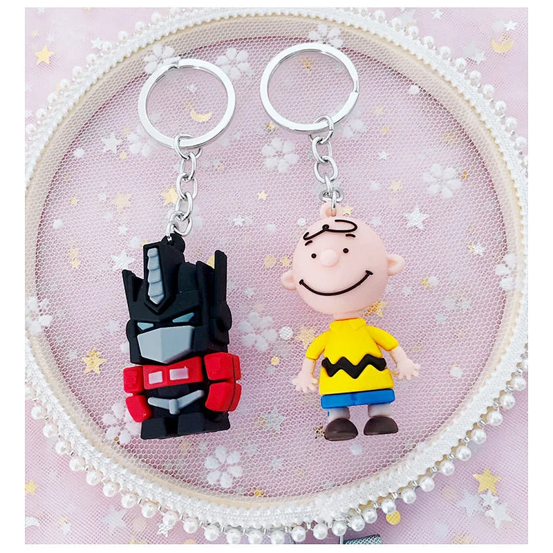 Unicorn Cartoon PVC keychain Student Bag/Key/Car Pendant Keychain Wholesale