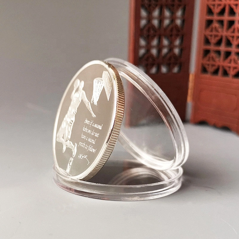 3D embossed souvenir coin of Kobe basketball career memorial