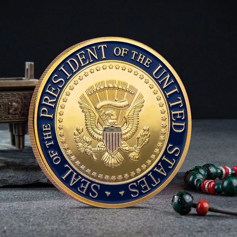 2020 American reselect trump gold silver plated challenge coins custom