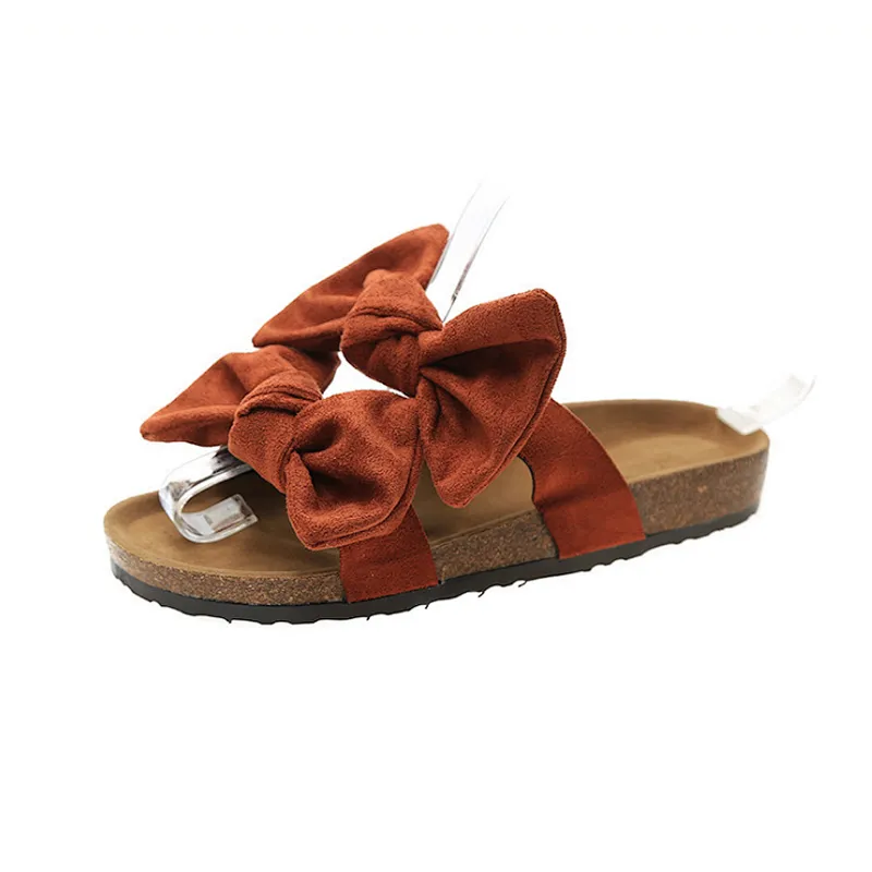 Hot sale Summer women bow slippers sandals slides