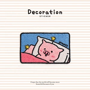 cute phone wallet notebook decoration embroidery patch embroidered sticker