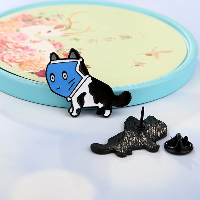 Animal Cat Mouse Rabbit Sheep Dog Wearing Shield Custom Lapel Pin Enamel Pin Manufacture