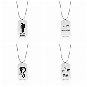 Popular Rapper Billie Eilish Stainless Steel Pendant Necklace