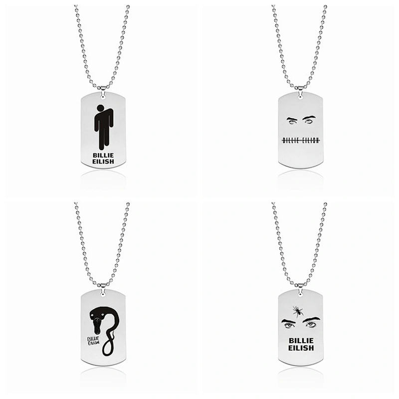 Popular Rapper Billie Eilish Stainless Steel Pendant Necklace