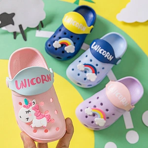 Summer Cute Cartoon Boys and Girls Baby Kids Sandals Unicorn Children's Slippers