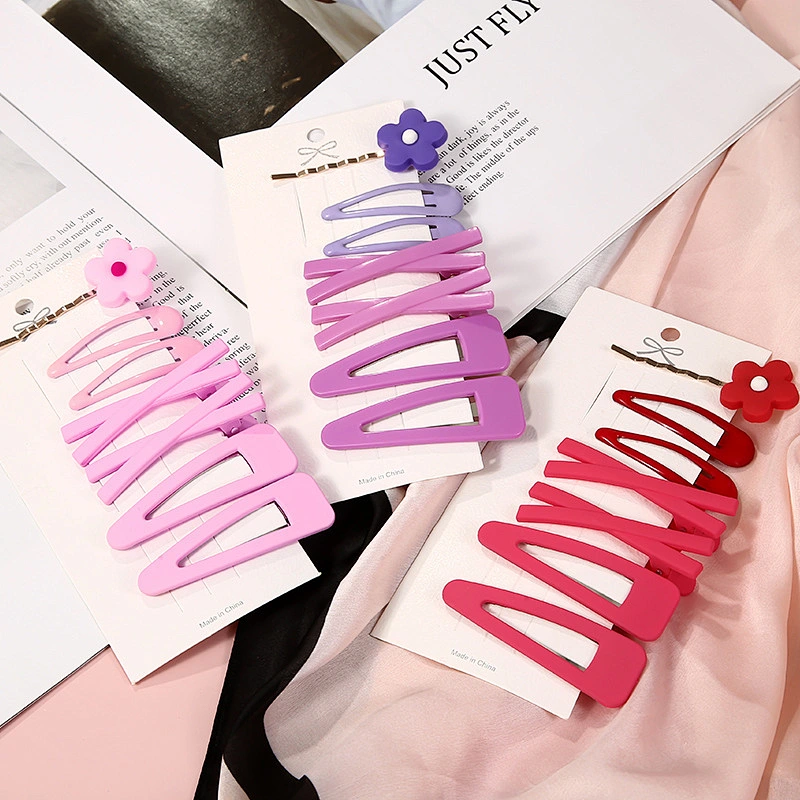 Korean BB Hairpin Sweet Girl Hair Accessories Women Flower Hair Clip Set
