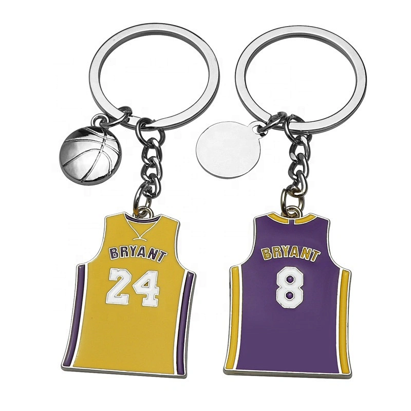 Basketball Kobe Bryant Number 24 jersey souvenir metal keychain