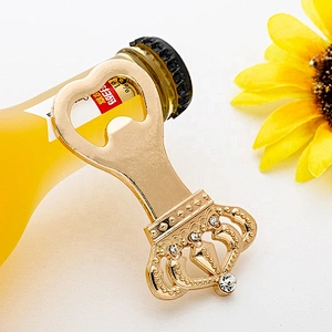Gold crown diamond bottle opener