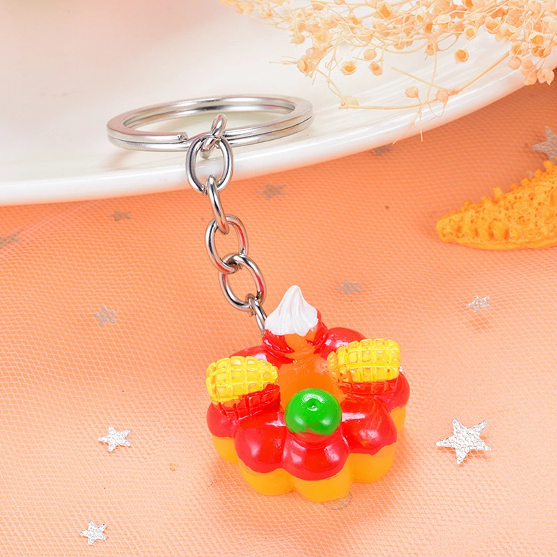 cake donuts key chain keychains