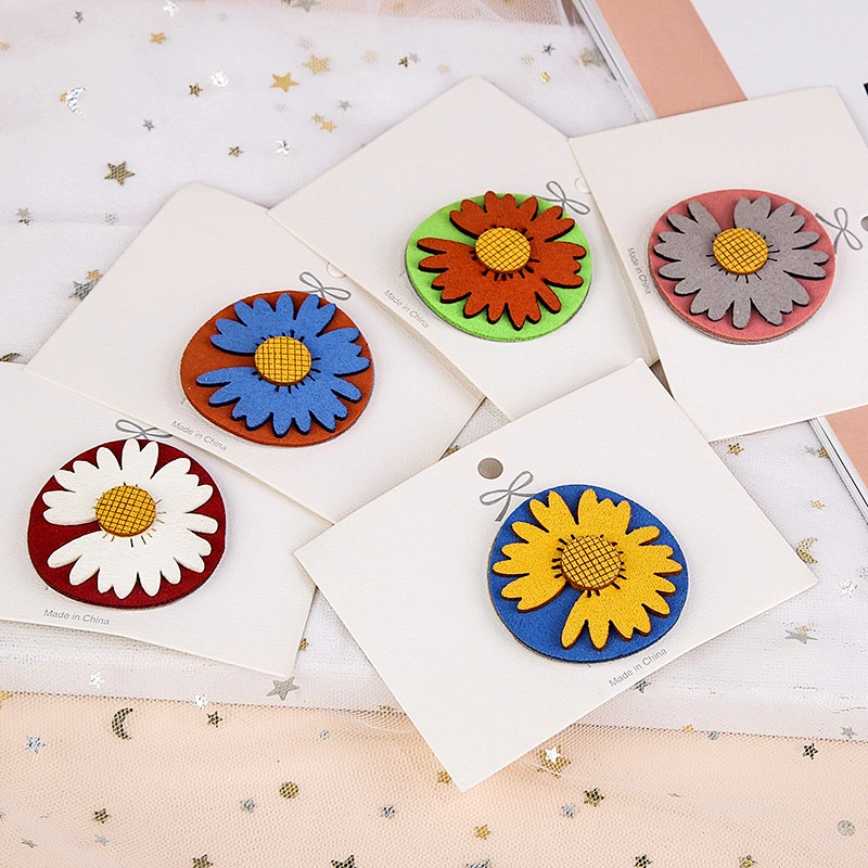 Cute Creative Notch Daisy BB Clip Hair Accessories Korean Female Hair Clips for Girls