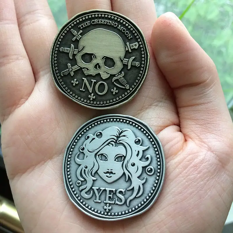 No Minimum Cheap Metal Gold Silver Custom Commemorative Challenge Souvenir Pirate Coin