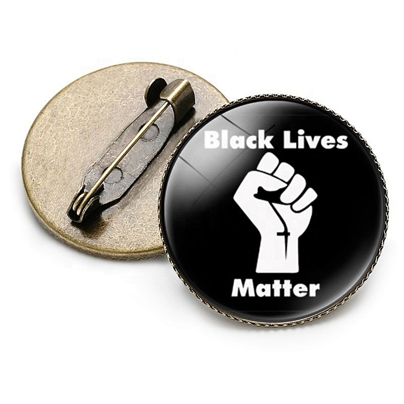 Anti-racial Discrimination Badge Black Lives Matter I Can't Breathe Lapel Pin Brooch