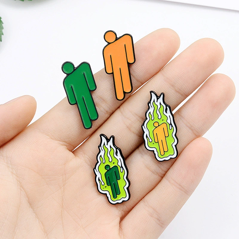 Billie Eilish Brooch Badge Cartoon Soft Enamel Pin in Stock Wholesale