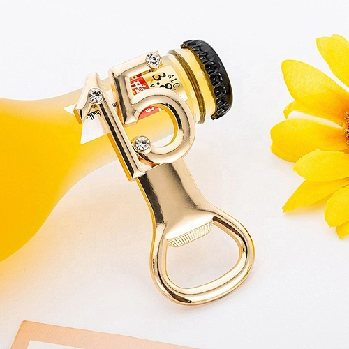 15 years anniversary wedding gifts gold diamond metal bottle opener
