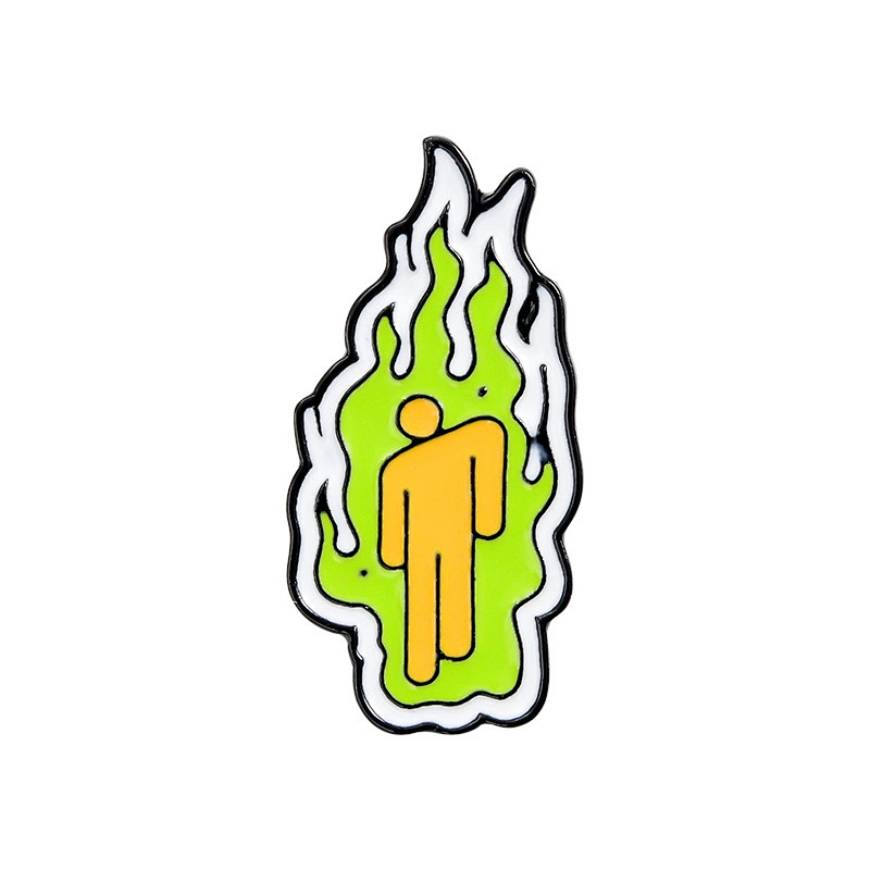 Billie Eilish Brooch Badge Cartoon Soft Enamel Pin in Stock Wholesale