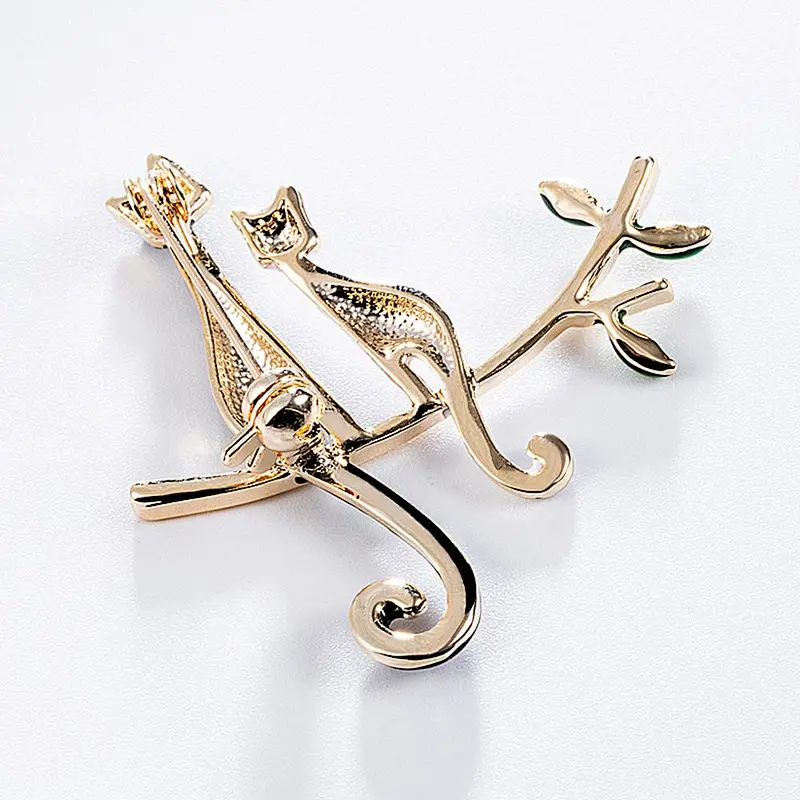 Creative Animal Cat Brooch Cute Little Kitty Lady Brooch