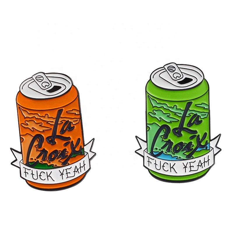 Cola cans badge drink beverage cans lapel pin