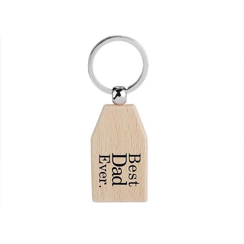 Custom Print Wood Keychain Best Dad/Nana/GIgi/Mom Ever Wooden Keyring Keychain Souvenir