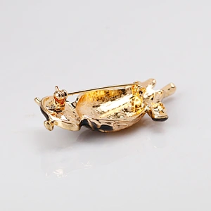 Popular Animal Owl Safety Pin Brooch Fashion Cartoon Retro Lady Brooches