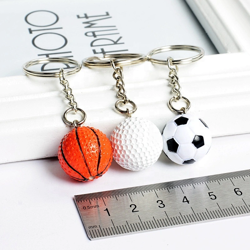 PU keychain football basketball golfball keychains