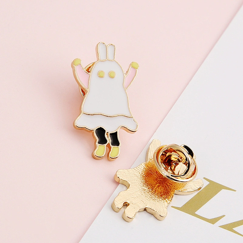 Cute Rabbit Family Enamel Soft Pin Brooch Cartoon Animal Custom Enamel Pin for Clothing