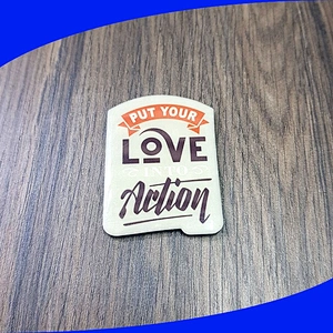 Off set printing epoxy badge soft magnet magnetic fridge magnets