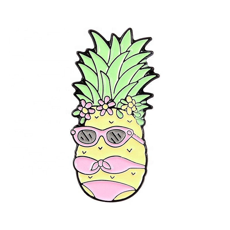 Tropical fruit Thailand pineapple lapel pin badge