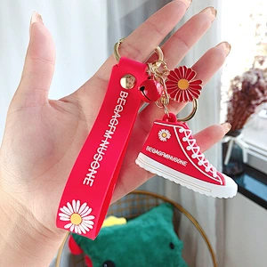 Little Daisy Keychain Pendant Cartoon 3D PVC Canvas Shoe Korean Bag Charm