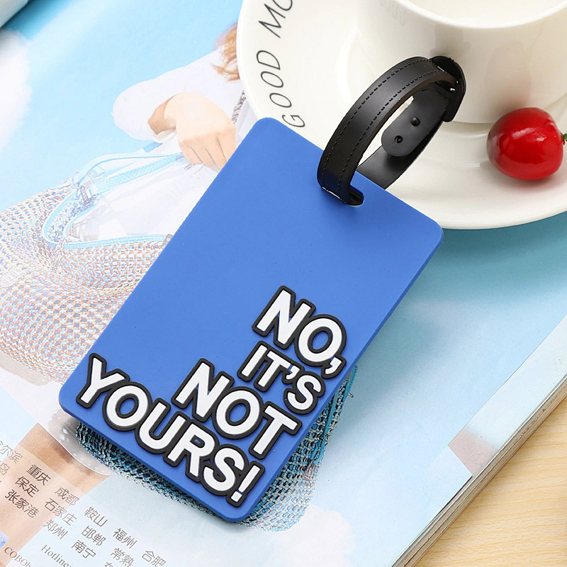 Not Your Bag Soft PVC Luggage Tags Fashion Aviation Luggage Tag Custom