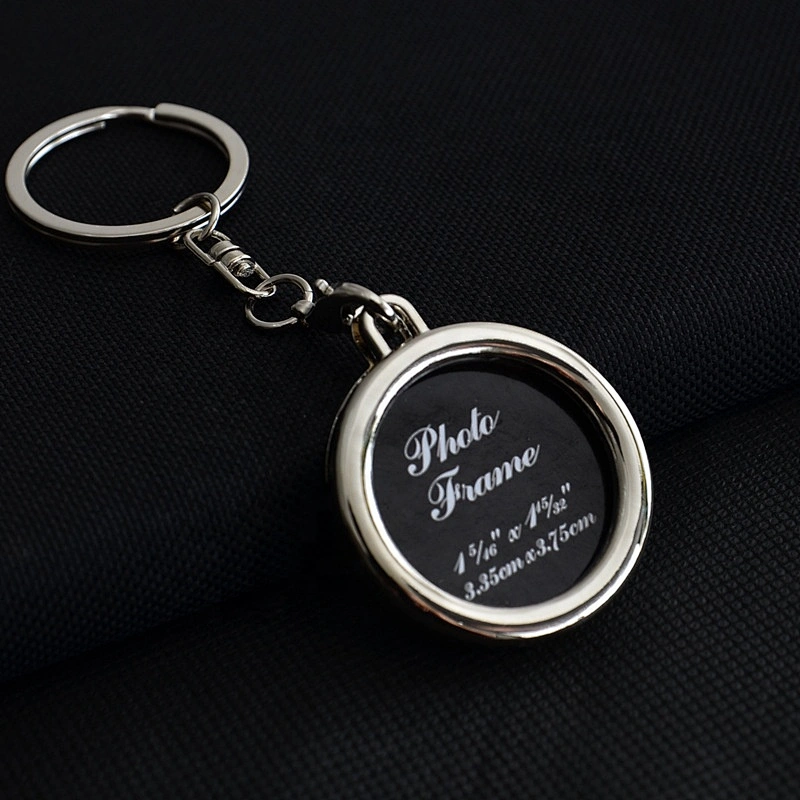 Profile picture photo frame keychain accept custom logo