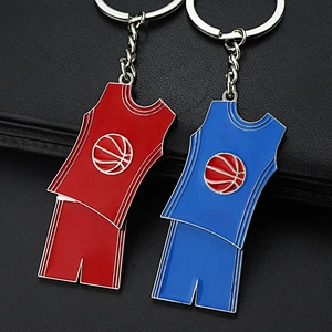 Basketball jersey vest shorts keychain Kobe jersey keyring