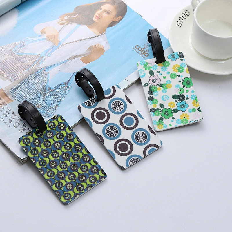 Korean Creative Flowers Silicone Luggage Tag Soft PVC Custom Printed Luggage Tags