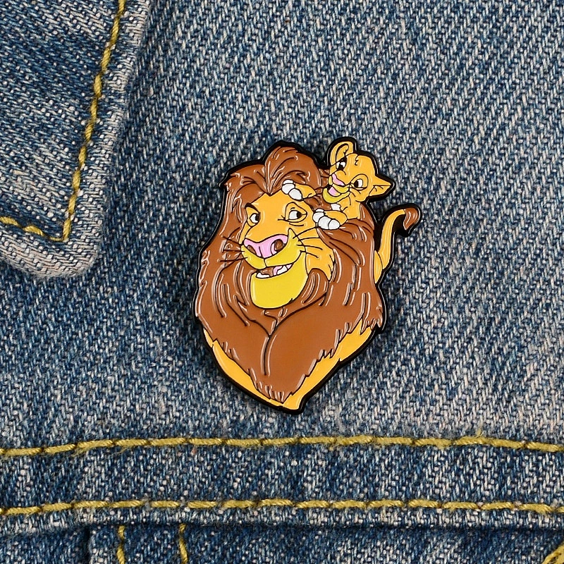 The lion king enamel badge lapel pin pins