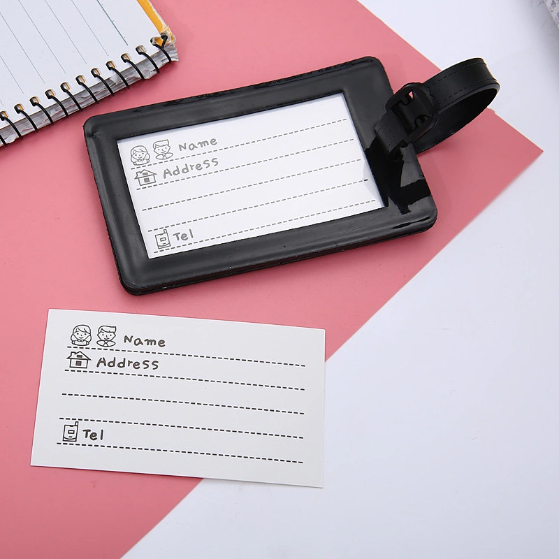 Colorful Soft PVC Luggage Tag Wear-resistant Anti-lost Personalized Luggage Tags Custom
