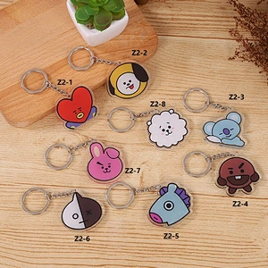 Custom Double Sides Transparent Cartoon Acrylic Pendant Keychain Wholesale Creative Advertising Gifts