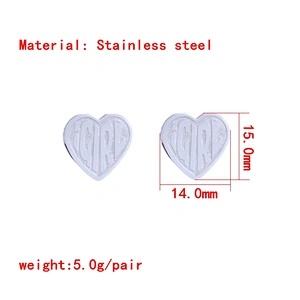 Heart Shape iGirl Stainless Steel Earrings Women
