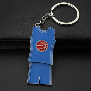Basketball jersey vest shorts keychain Kobe jersey keyring