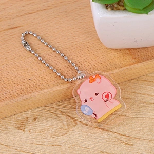 Cute Cartoon Animal Clear High Quality Print Acrylic Pendant Keychain Maker