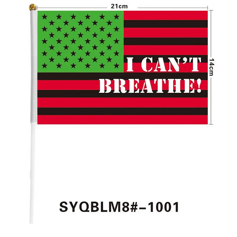 George Floyd Fight for Fairness Black Lives Matter I Can't Breathe Protest Custom Flag
