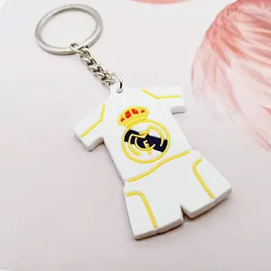Football Team Jersey Soccer PVC Keychain Custom