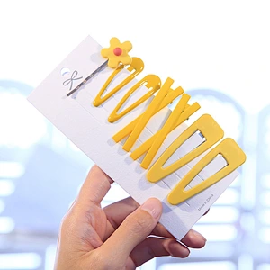 Korean BB Hairpin Sweet Girl Hair Accessories Women Flower Hair Clip Set