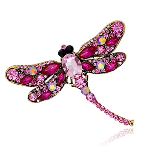 European and American Retro Big Dragonfly Animal Brooch Fashion Brooches