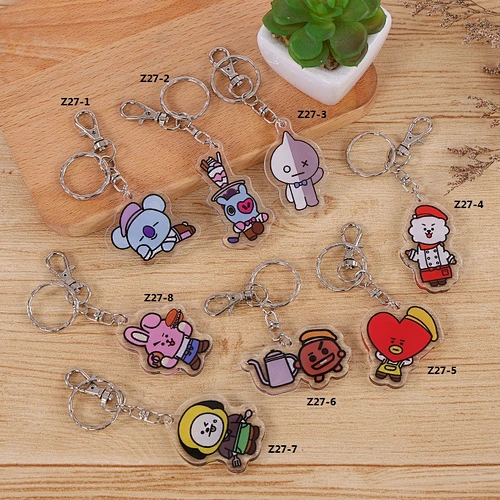 Custom Cartoon Double-sided Clear Acrylic Pendant Keychain Maker